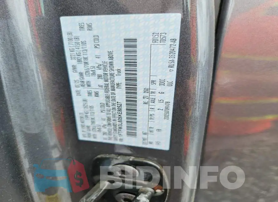 1FTFW3L80SKE80527 Photo# 13