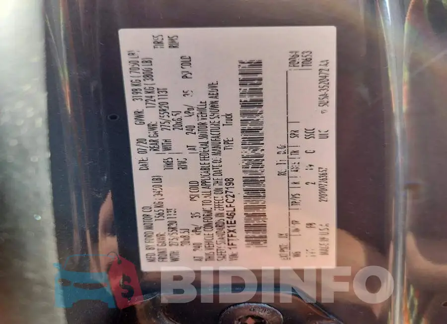1FTFX1E46LFC27198 Photo# 12