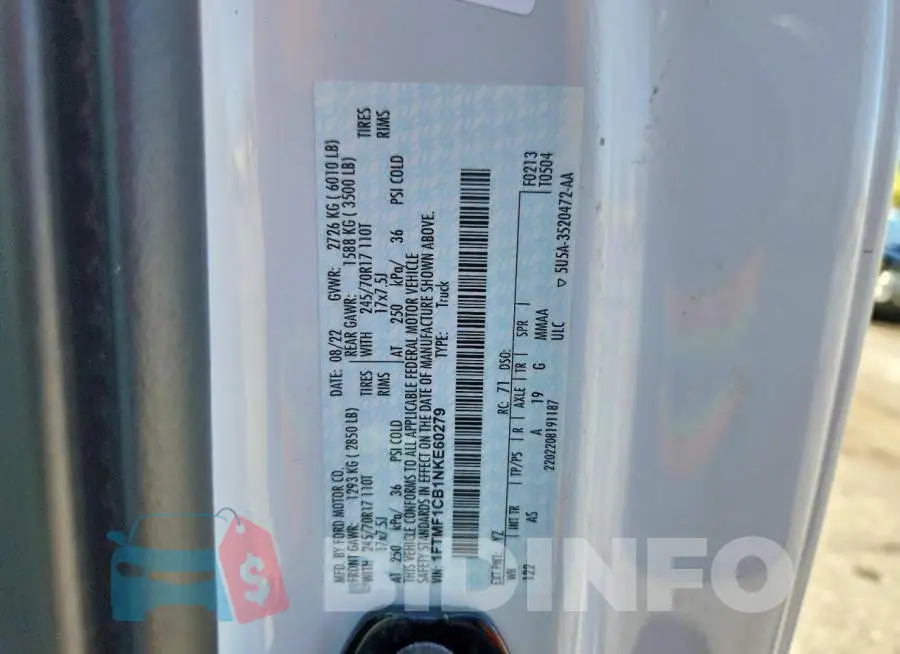 1FTMF1CB1NKE60279 Photo# 12