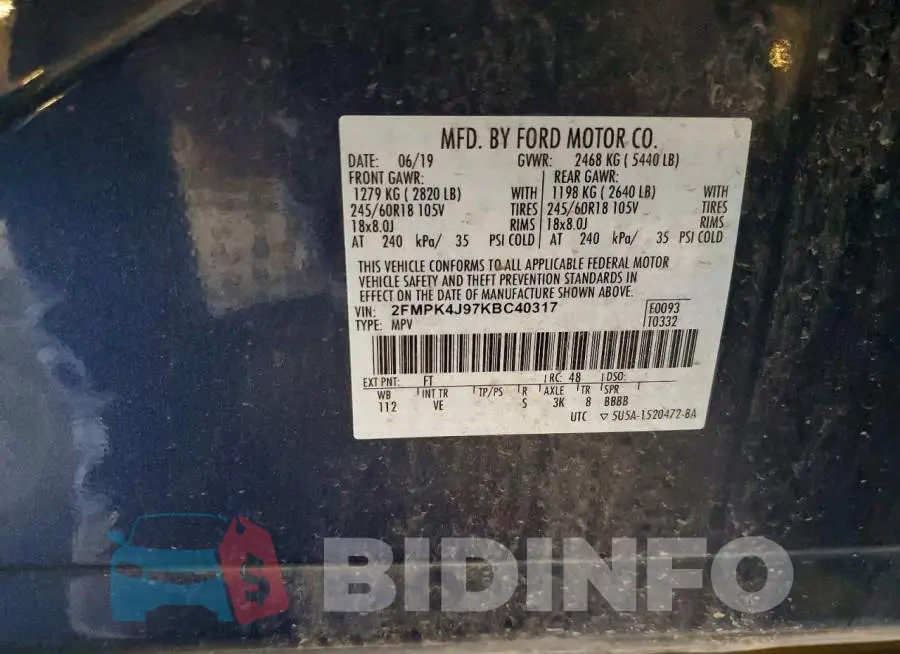 2FMPK4J97KBC40317 Photo# 14