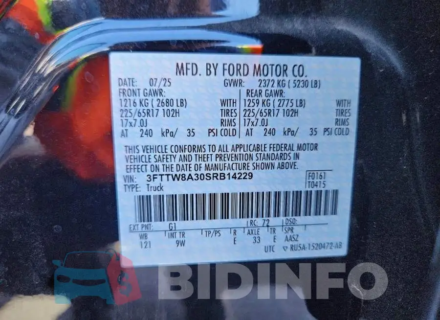3FTTW8A30SRB14229 Photo# 12