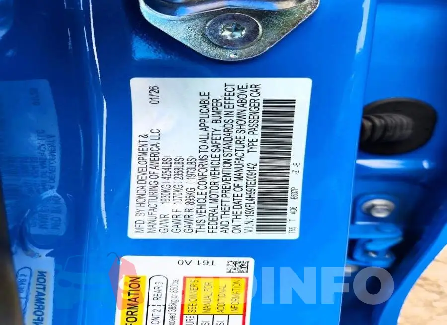 19XFL4H99TE009142 Photo# 12