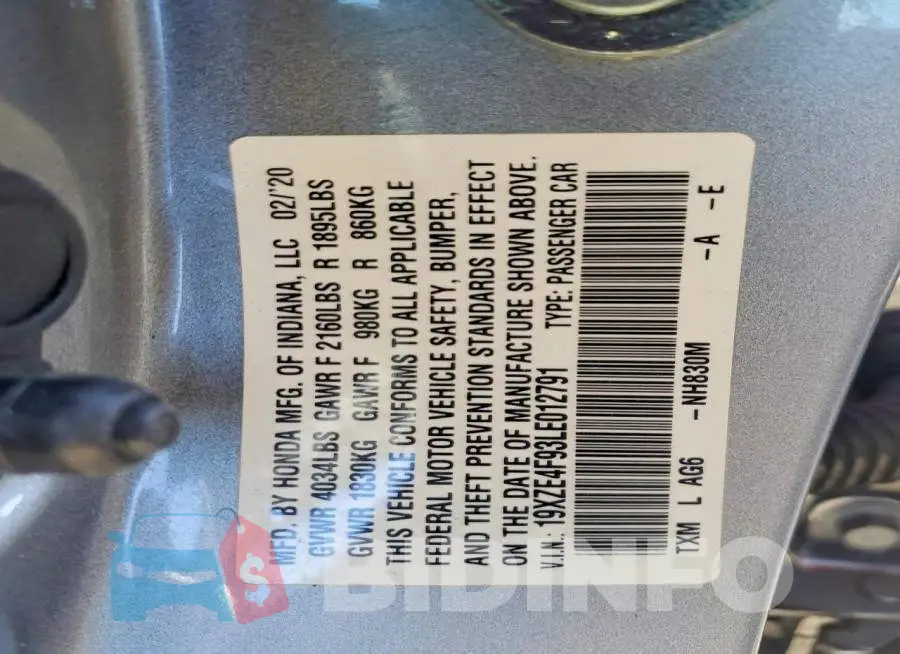 19XZE4F93LE012791 Photo# 13