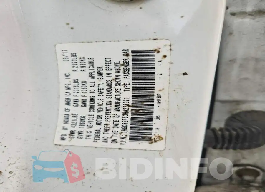 1HGCR2F53HA223321 Photo# 12