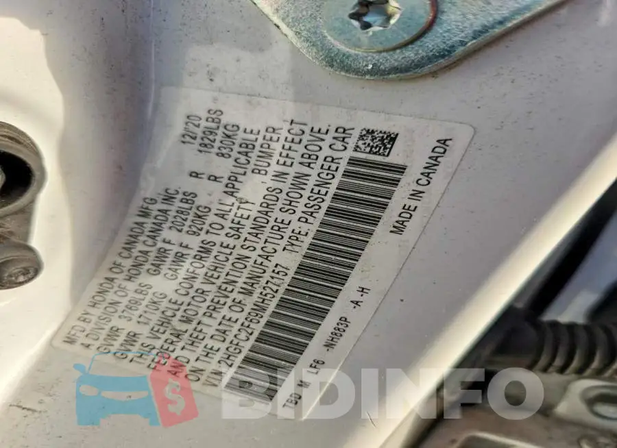 2HGFC2F69MH527157 Photo# 12