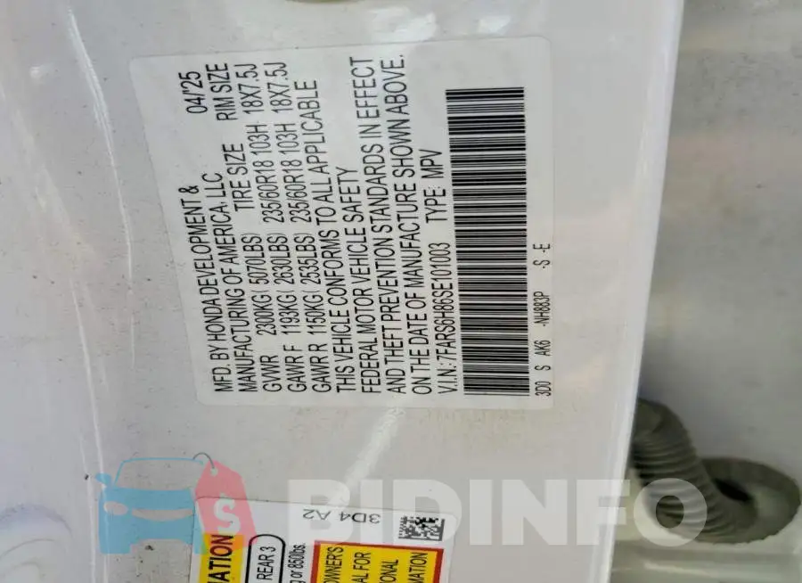 7FARS6H86SE101003 Photo# 13