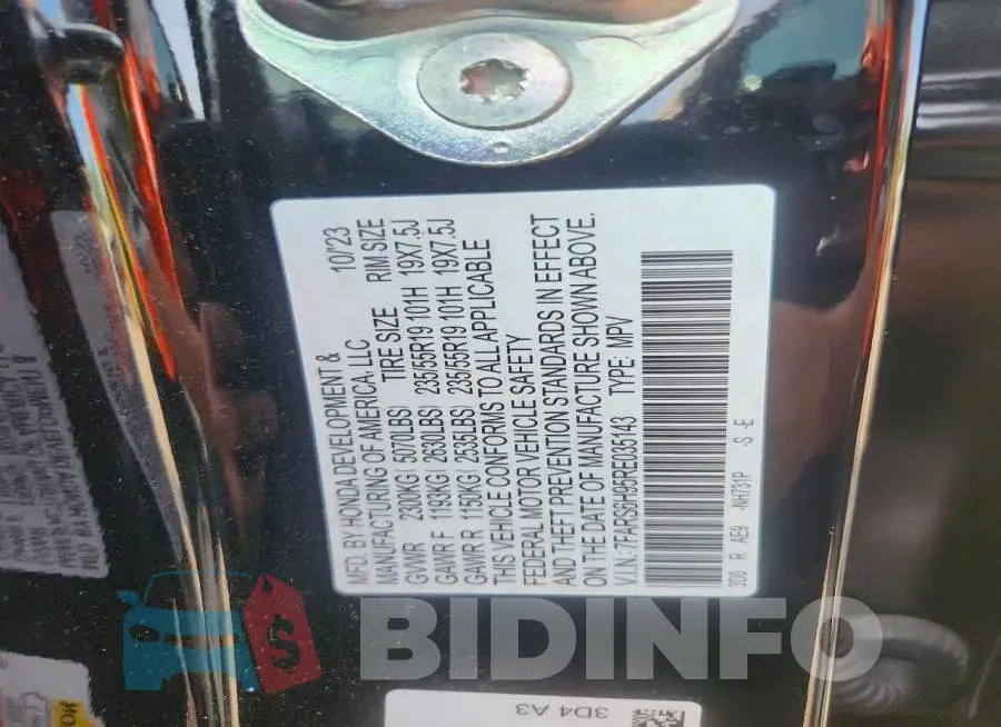7FARS6H95RE035143 Photo# 14