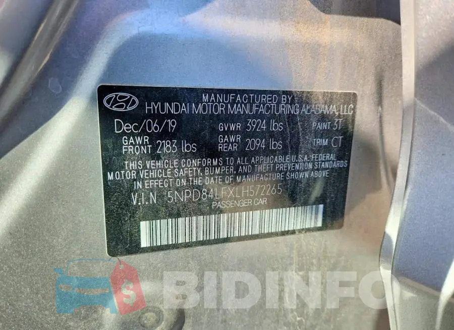 5NPD84LFXLH572265 Photo# 12