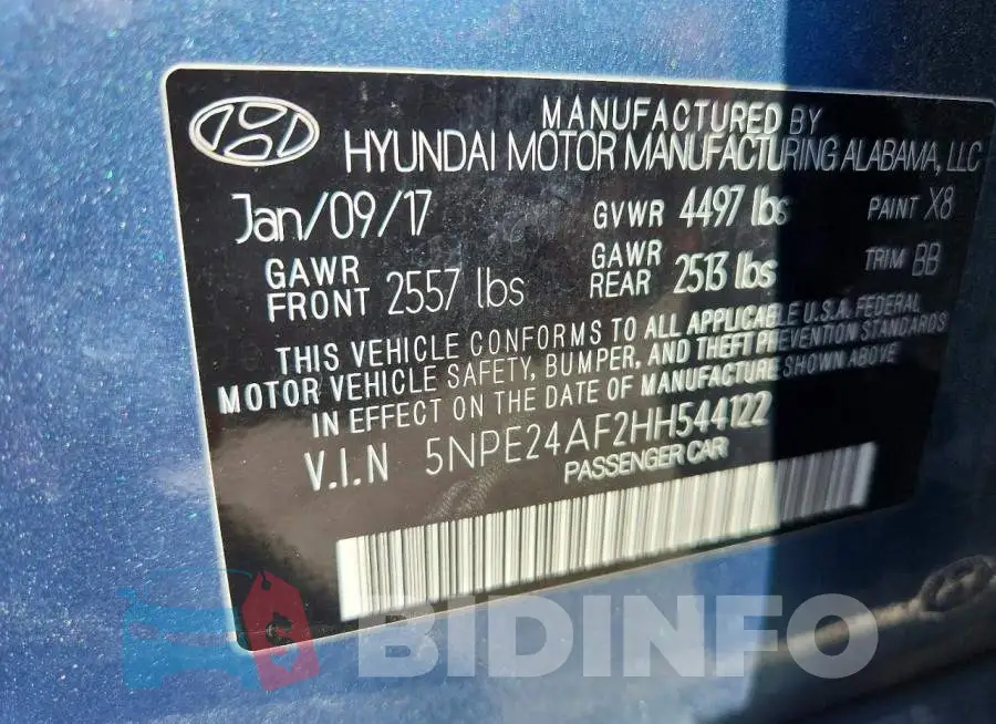 5NPE24AF2HH544122 Photo# 13