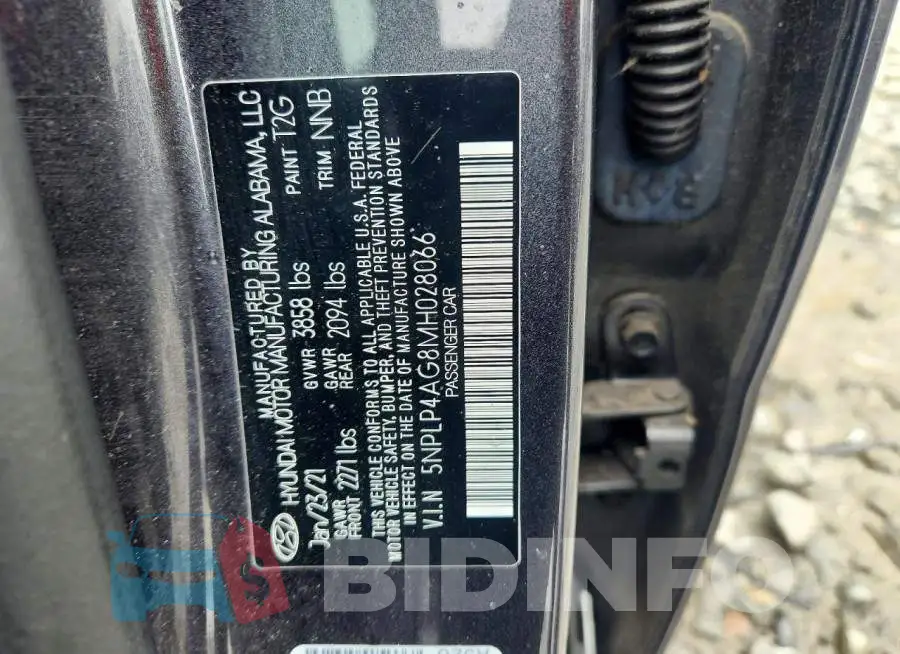 5NPLP4AG8MH028066 Photo# 12