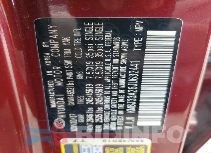 KM8J33A26JU632441 Photo# 12