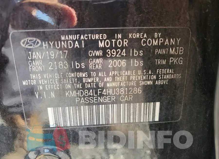 KMHD84LF4HU381286 Photo# 12