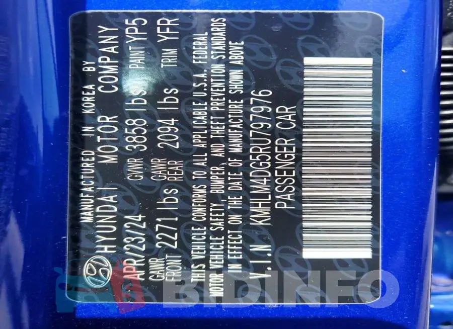 KMHLM4DG5RU797976 Photo# 12