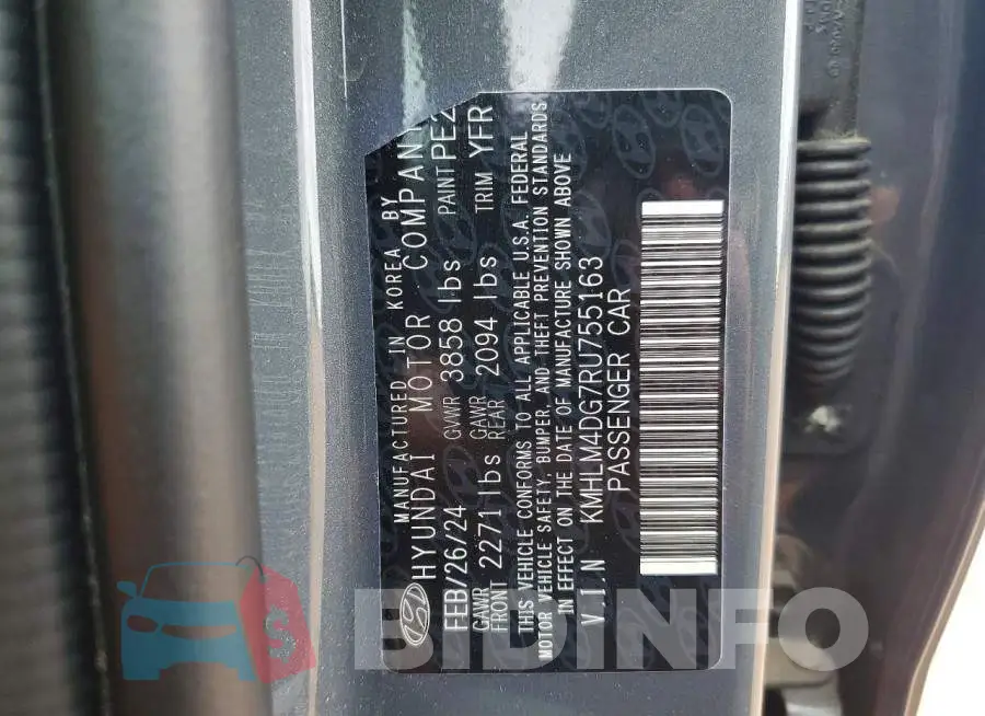 KMHLM4DG7RU755163 Photo# 12