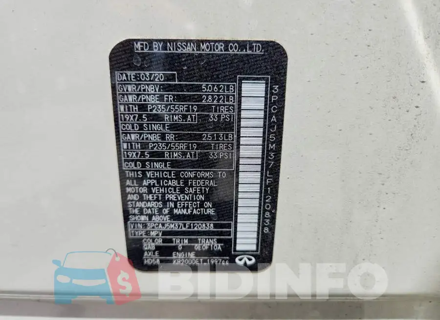 3PCAJ5M37LF120838 Photo# 13