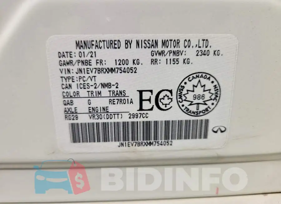 JN1EV7BRXMM754052 Photo# 13