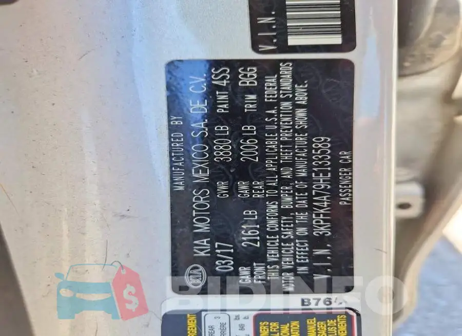 3KPFK4A79HE133589 Photo# 13