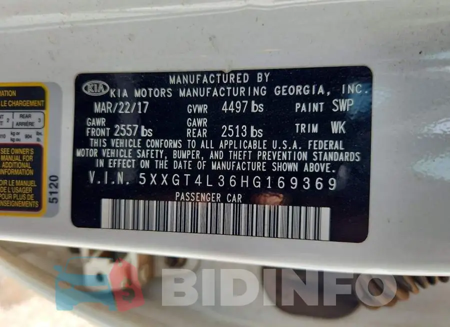 5XXGT4L36HG169369 Photo# 12