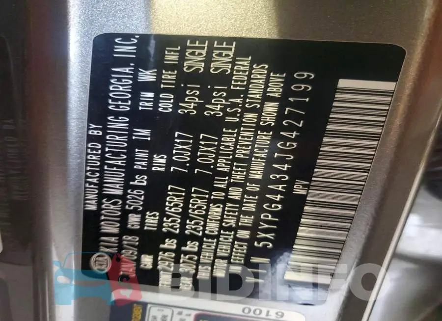 5XYPG4A34JG427199 Photo# 13