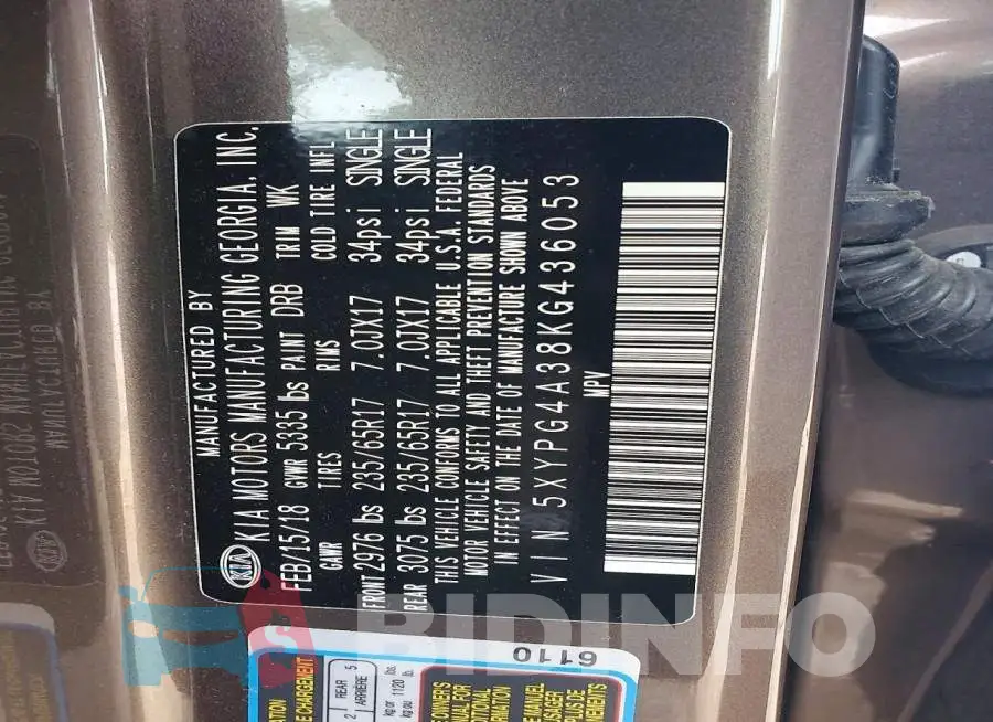 5XYPG4A38KG436053 Photo# 12