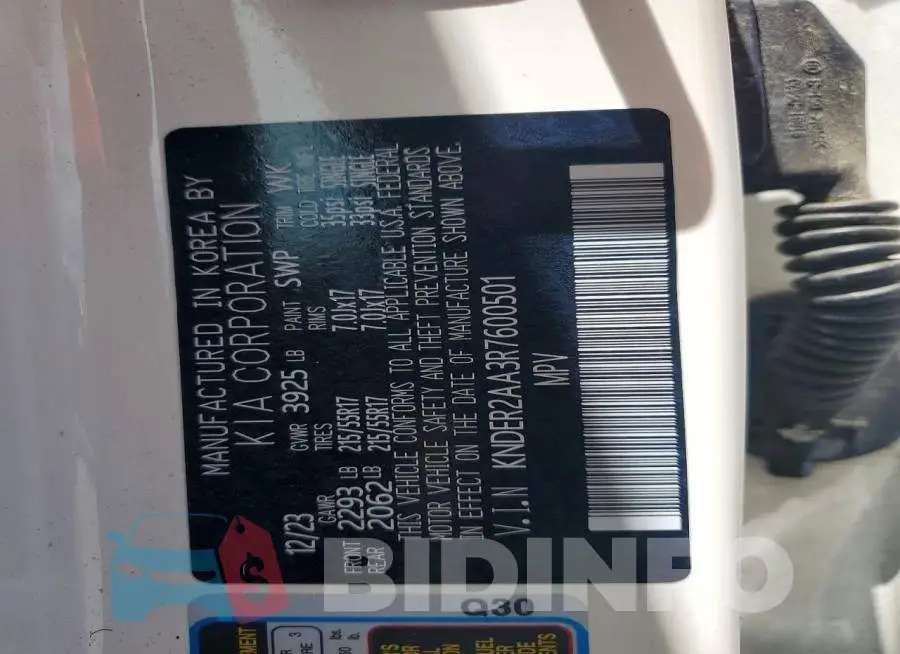 KNDER2AA3R7600501 Photo# 13