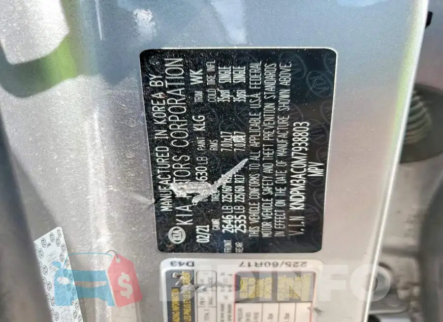 KNDPM3AC0M7938803 Photo# 13