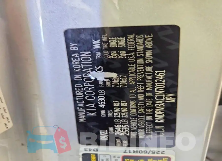 KNDPM3AC1N7012461 Photo# 14