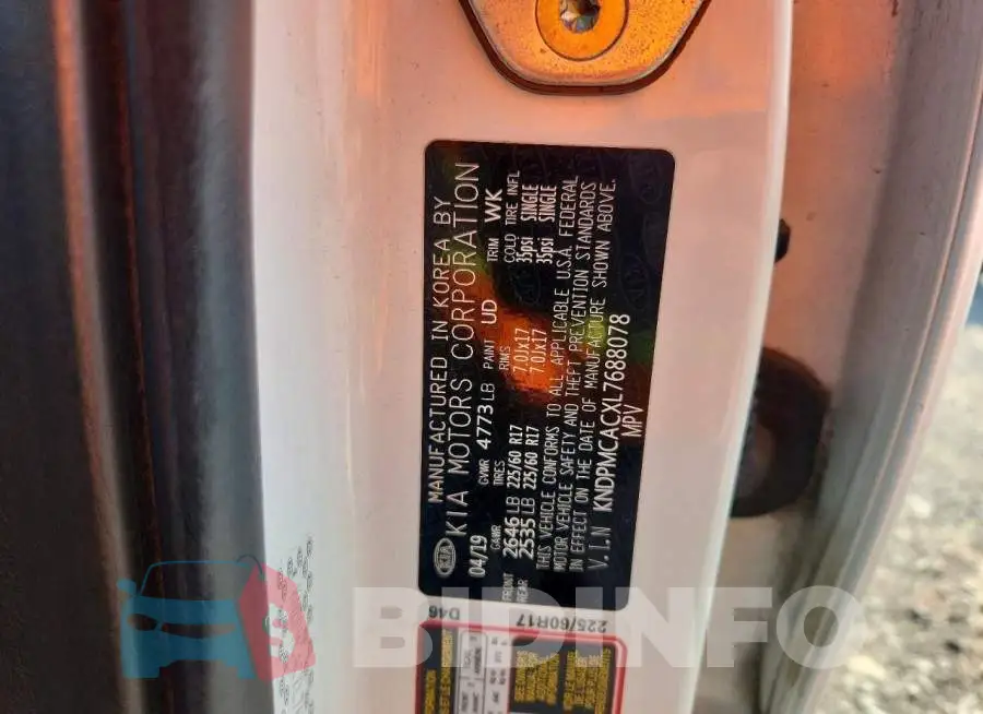 KNDPMCACXL7688078 Photo# 14