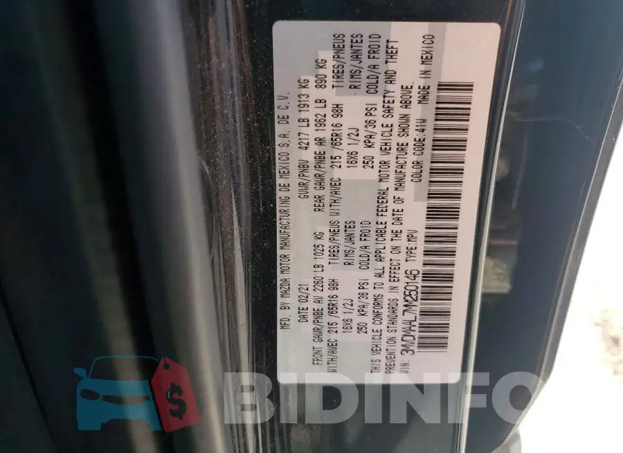 3MVDMAAL7MM250146 Photo# 14