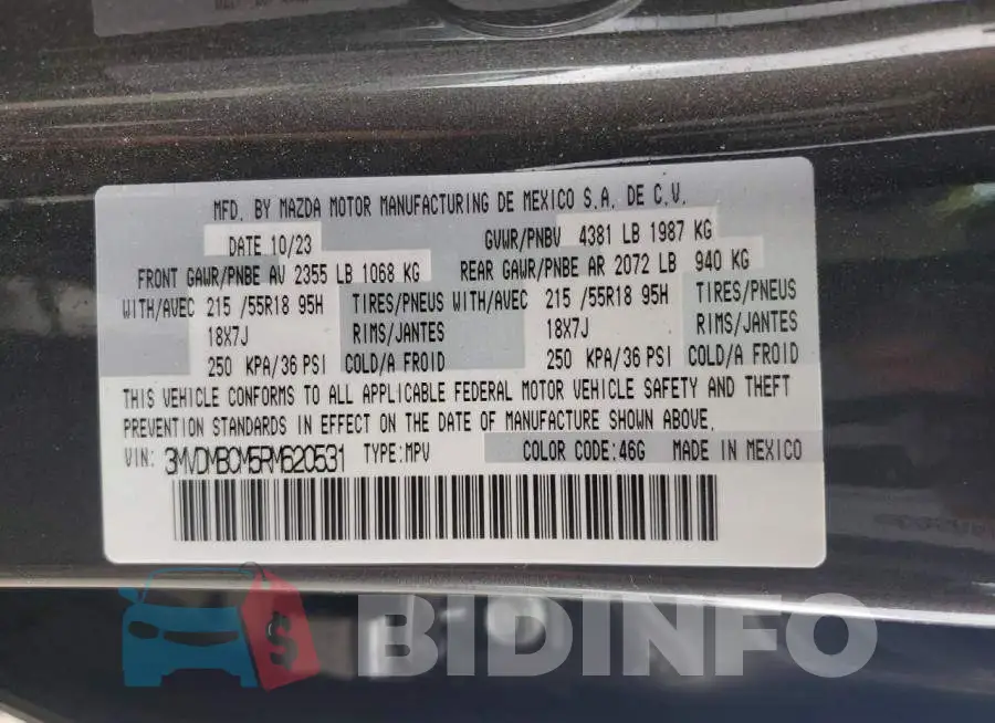 3MVDMBCM5RM620531 Photo# 14