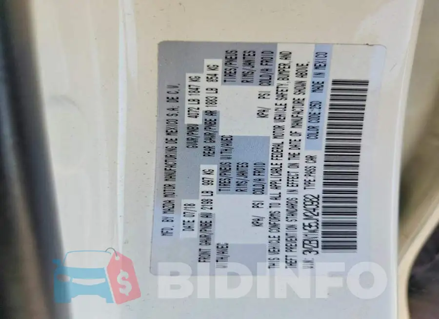 3MZBN1W35JM240982 Photo# 13