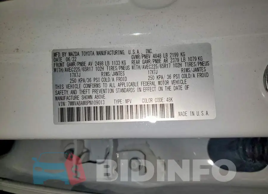 7MMVABAM8PN109013 Photo# 13