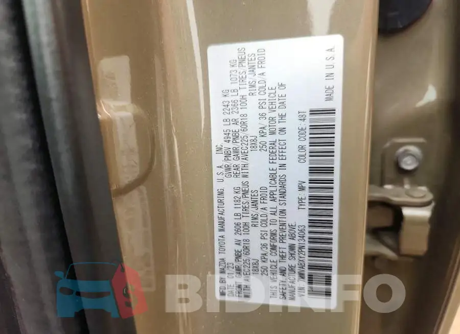 7MMVABXY2PN134063 Photo# 13