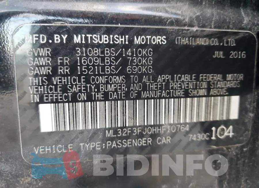ML32F3FJ0HHF10764 Photo# 13