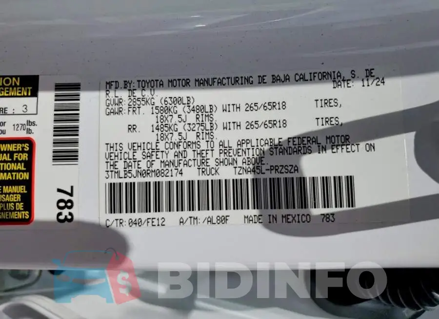 3TMLB5JN0RM082174 Photo# 13
