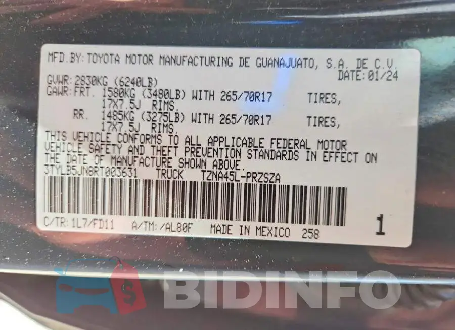 3TYLB5JN8RT003631 Photo# 12