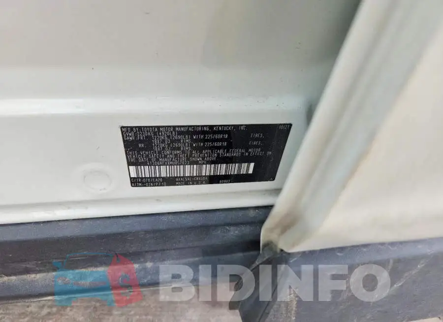 4T3D6RFVXMU057623 Photo# 13