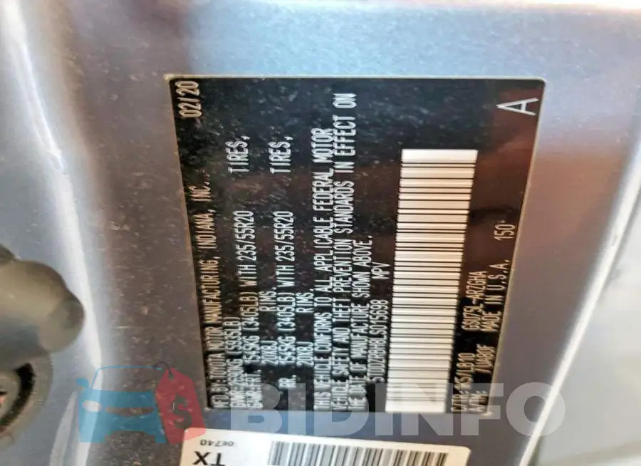 5TDDZRBH8LS015698 Photo# 12