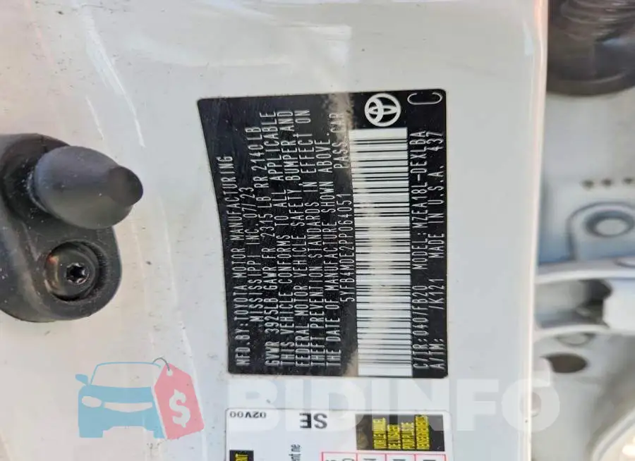 5YFB4MDE2PP064051 Photo# 12