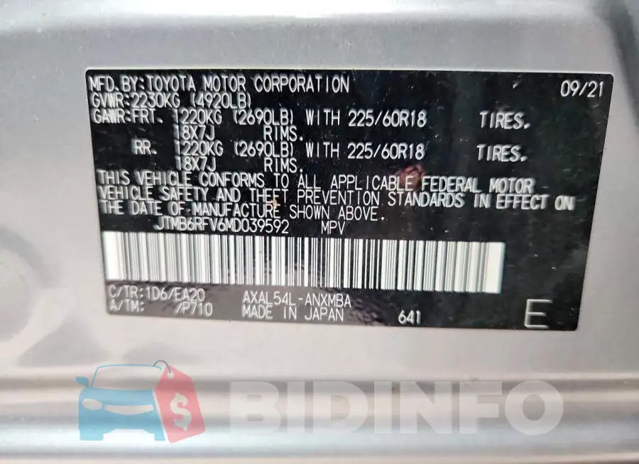 JTMB6RFV6MD039592 Photo# 13
