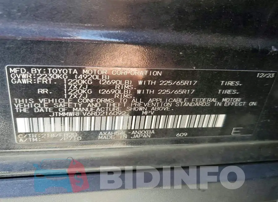 JTMMWRFV6RD216092 Photo# 14