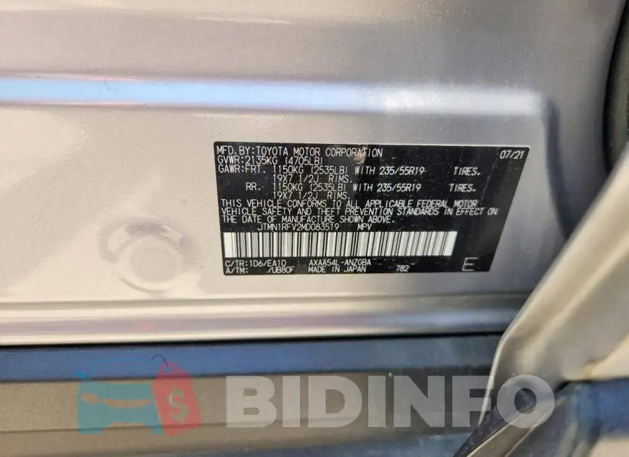 JTMN1RFV2MD083519 Photo# 14