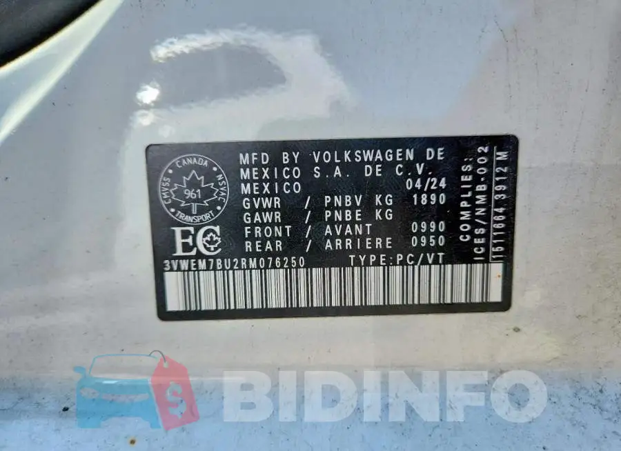 3VWEM7BU2RM076250 Photo# 13
