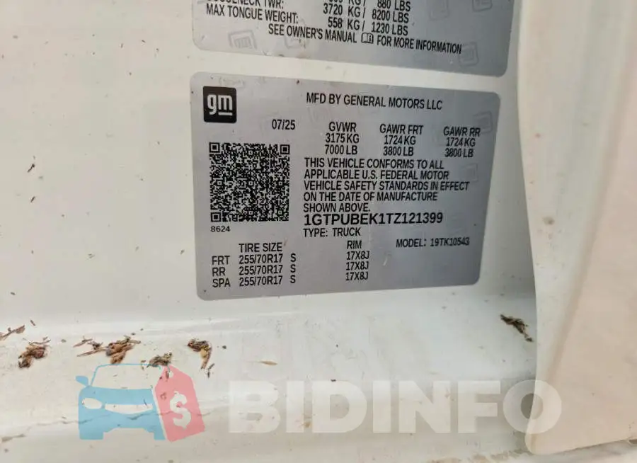 1GTPUBEK1TZ121399 Photo# 12