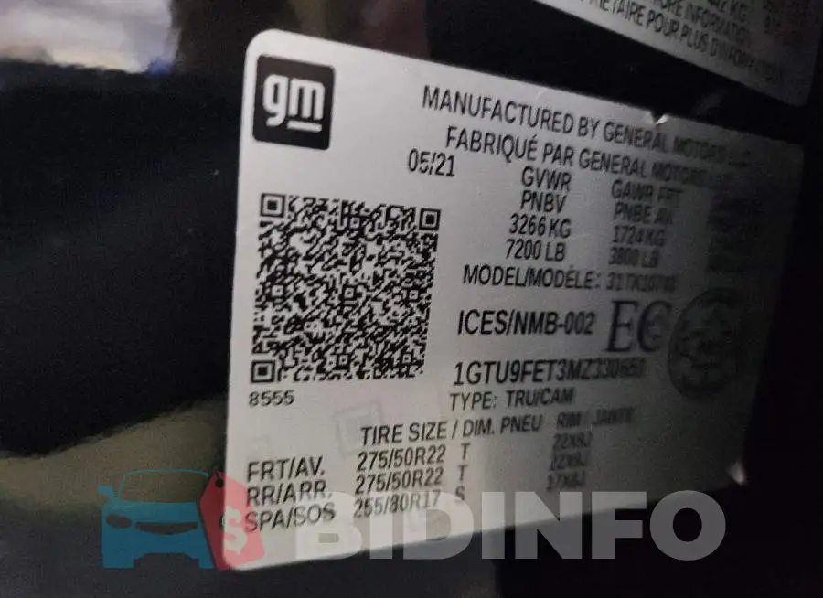 1GTU9FET3MZ330651 Photo# 12
