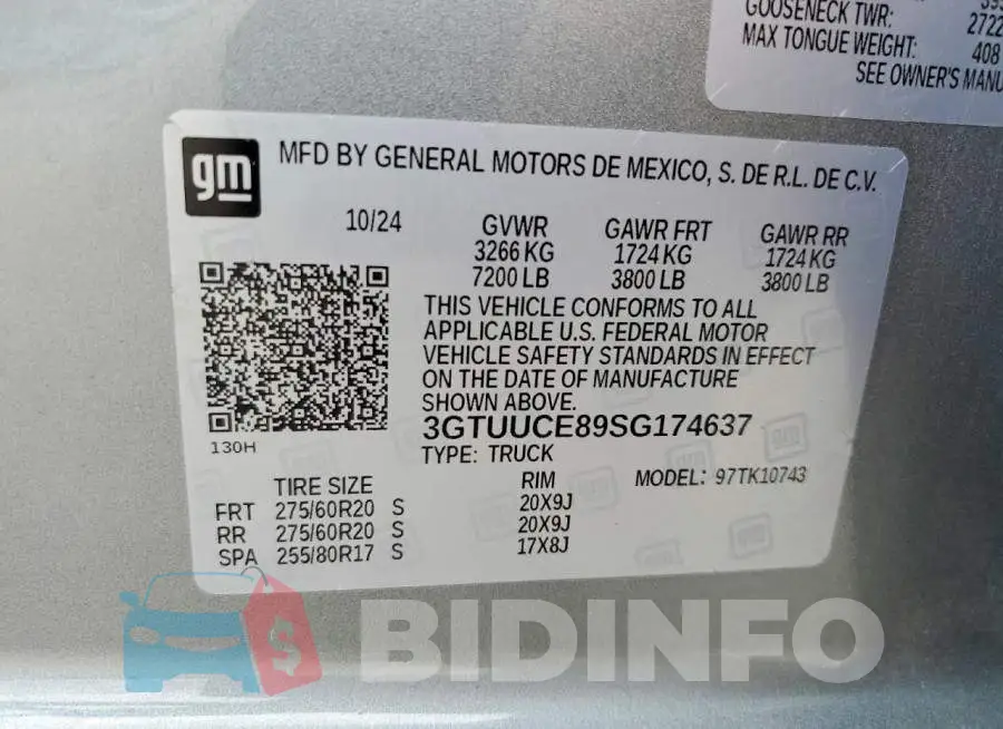 3GTUUCE89SG174637 Photo# 12
