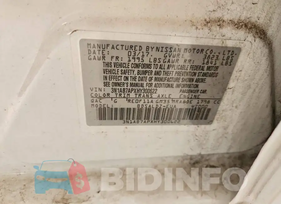 3N1AB7APXHY300622 Photo# 12