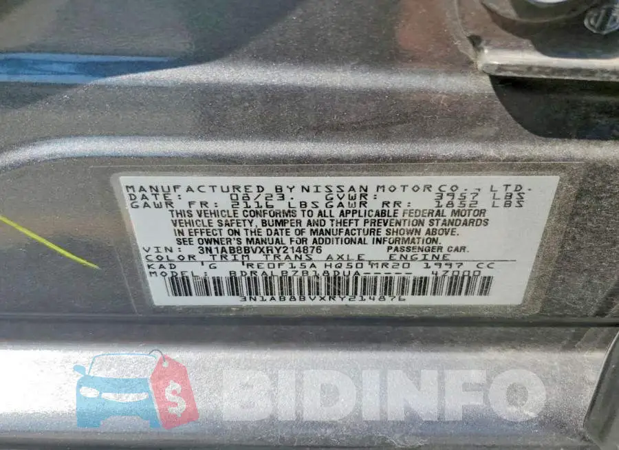 3N1AB8BVXRY214876 Photo# 12