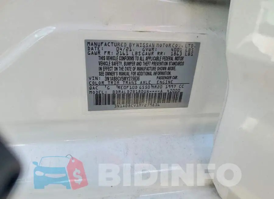3N1AB8CV5MY279836 Photo# 13