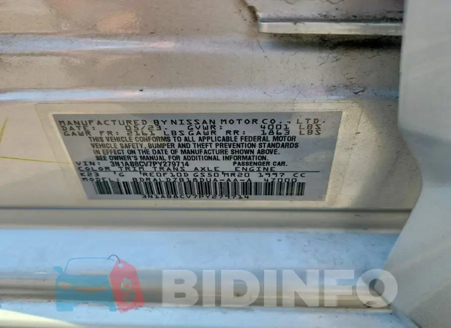 3N1AB8CV7PY279714 Photo# 13